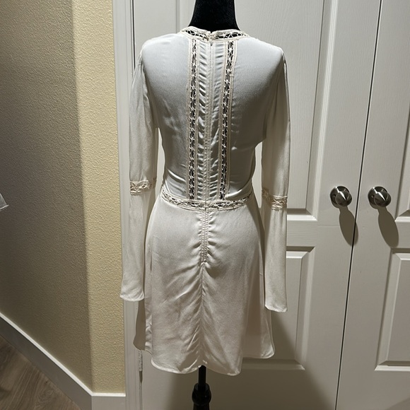 For Love of Lemons beige lace hippie boho dress. M - Picture 14 of 15